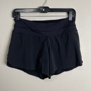 Lulu Lemon Running Shorts Zipper Pocket Draw String 4